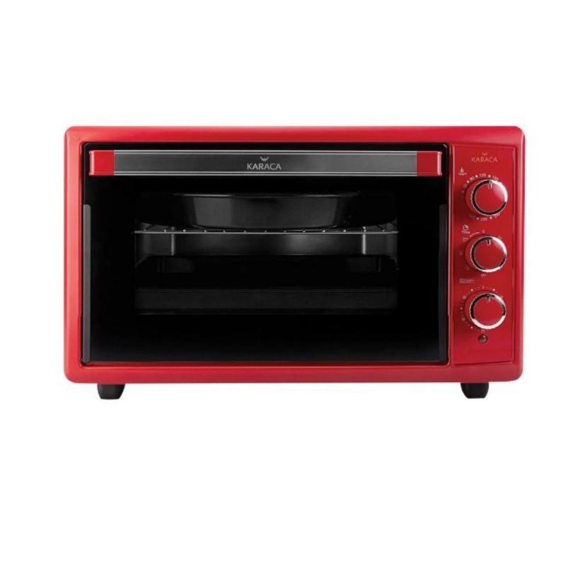 Karaca Maxi 50 Lt Mekanik Turbo Fırın Kırmızı 