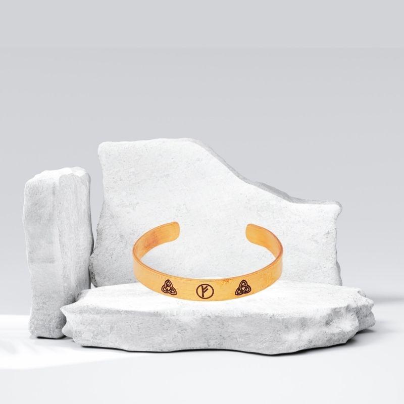 Skyfeel Design 21 Her Bileğe Uygun Unisex Bakır Bileklik