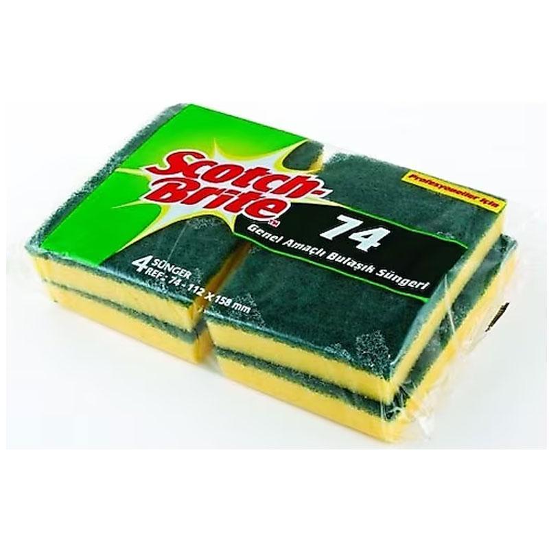 Scotch Brite Yeşil Klasik Sünger 4'lü Scotch Brite Yeşil Klasik Sünger 4'lü